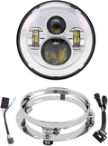 7 in LED Headlight Kit for Street Glide Road King Electra Glide
