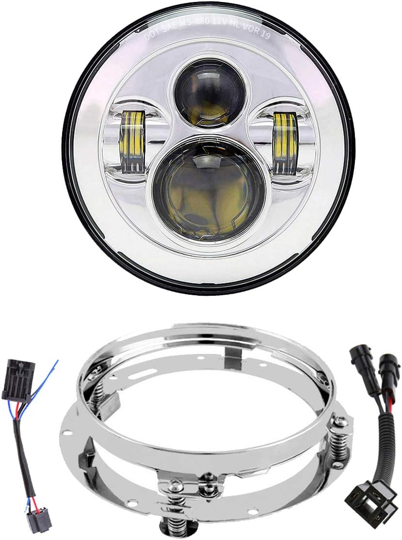 XPCTD 7 Inch LED Headlight Kit for Street Glide and Road King