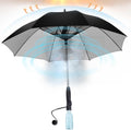 Umbrella with Fan and Mist Spray Rechargeable - Cooling UV Protection