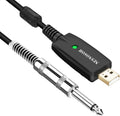 HOSONGIN 10 Ft USB Guitar Cable - Connect Your Electric Guitar Easily!