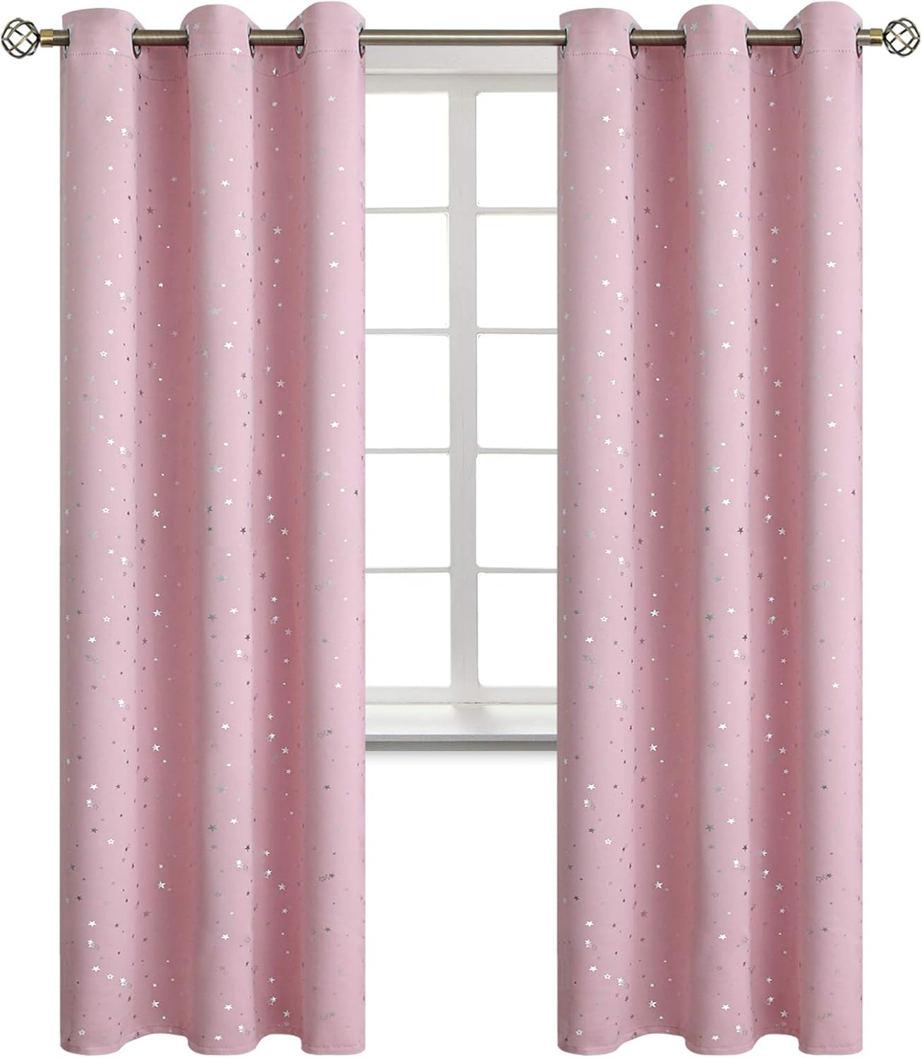 BGment Kids Blackout Curtains for Bedroom with Star Print