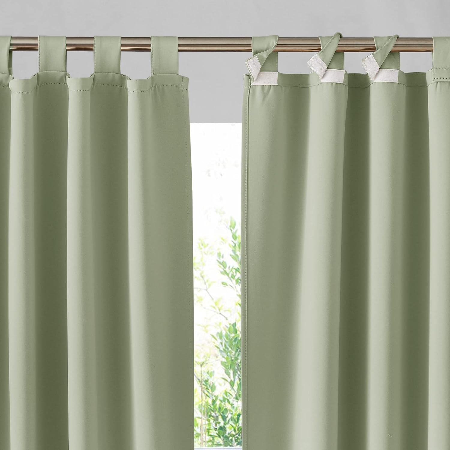 RYB HOME Waterproof Blackout Outdoor Curtains for Privacy