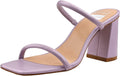 BCTEX COLL Women's High Heeled Square Toe Sandal - Comfortable Style