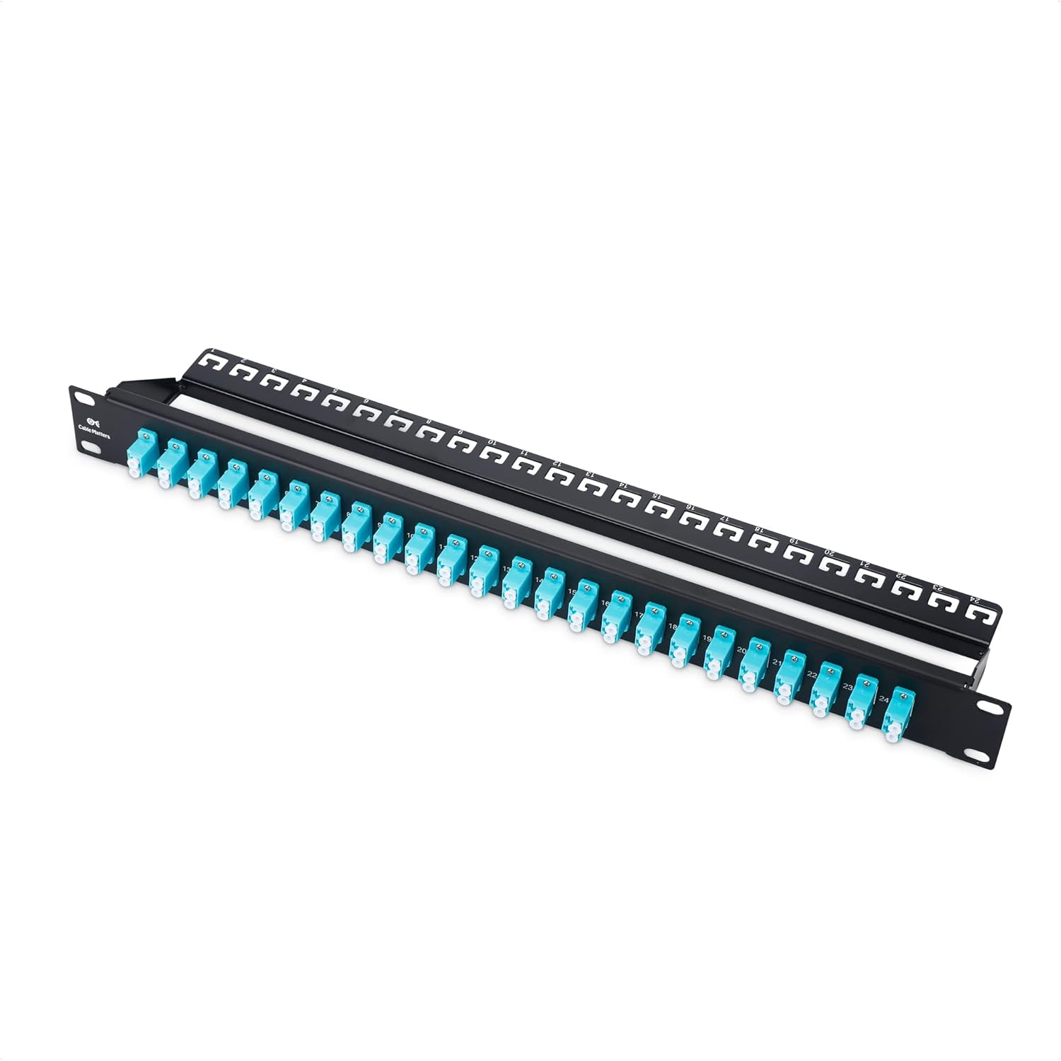 1U Fiber Patch Panel with 48 LC OM3/OM4 Connectors for Networks