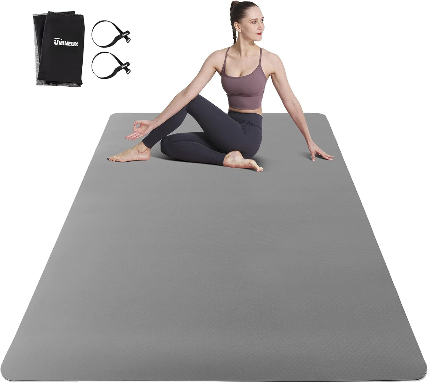 UMINEUX Large Yoga Mat for Home Gym - Extra Thick & Non-Slip