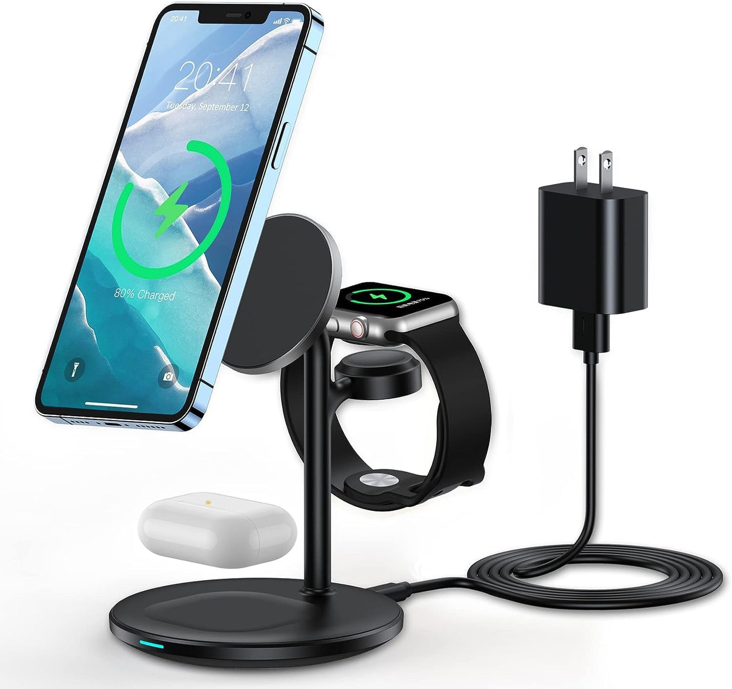3 in 1 Wireless Charging Station for Apple Devices - Fast Charger