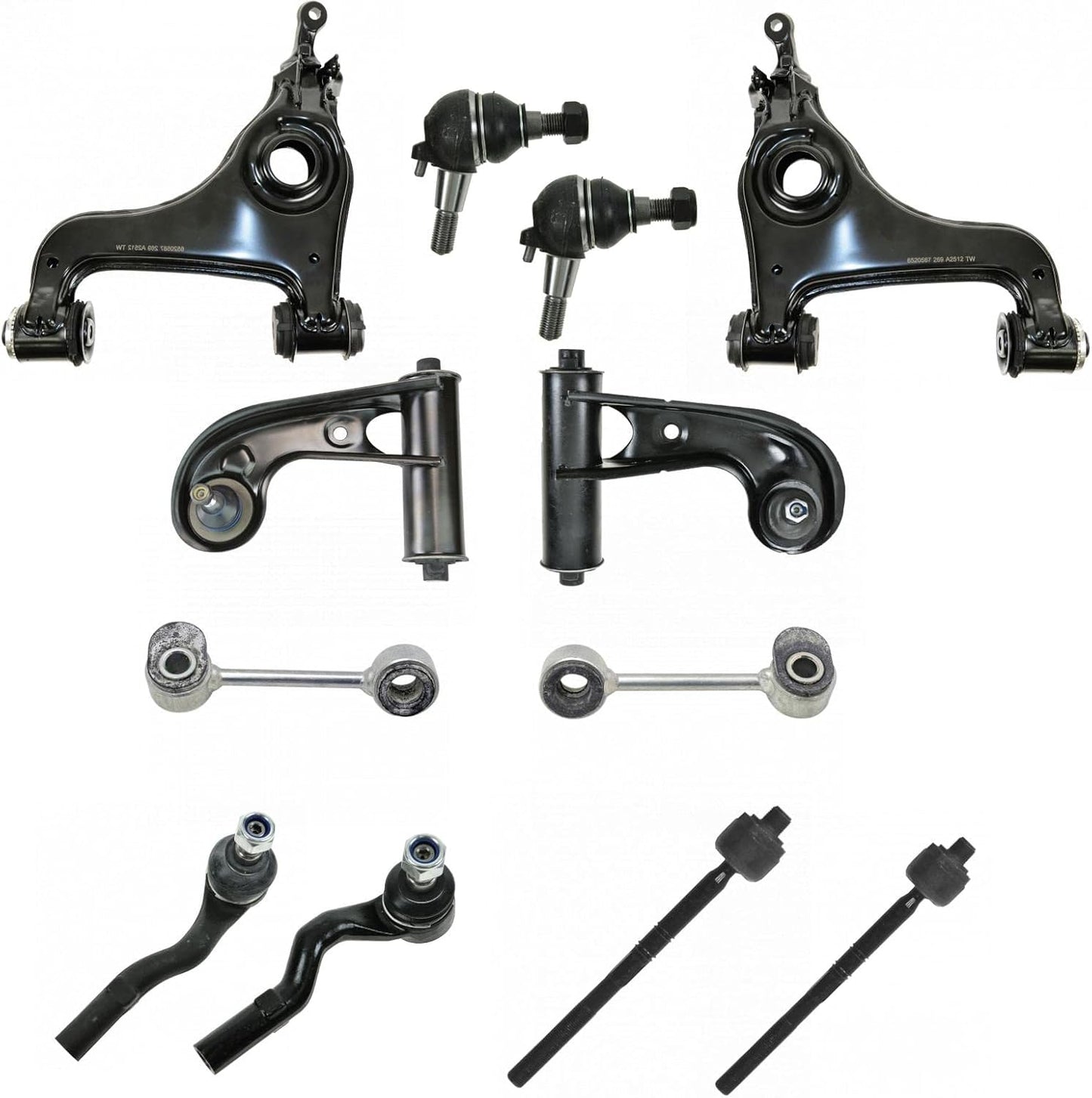 TRQ Front Steering & Suspension Kit for Mercedes-Benz Vehicles