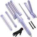 5 in 1 Curling Iron Set with Hair Straightener and Crimper