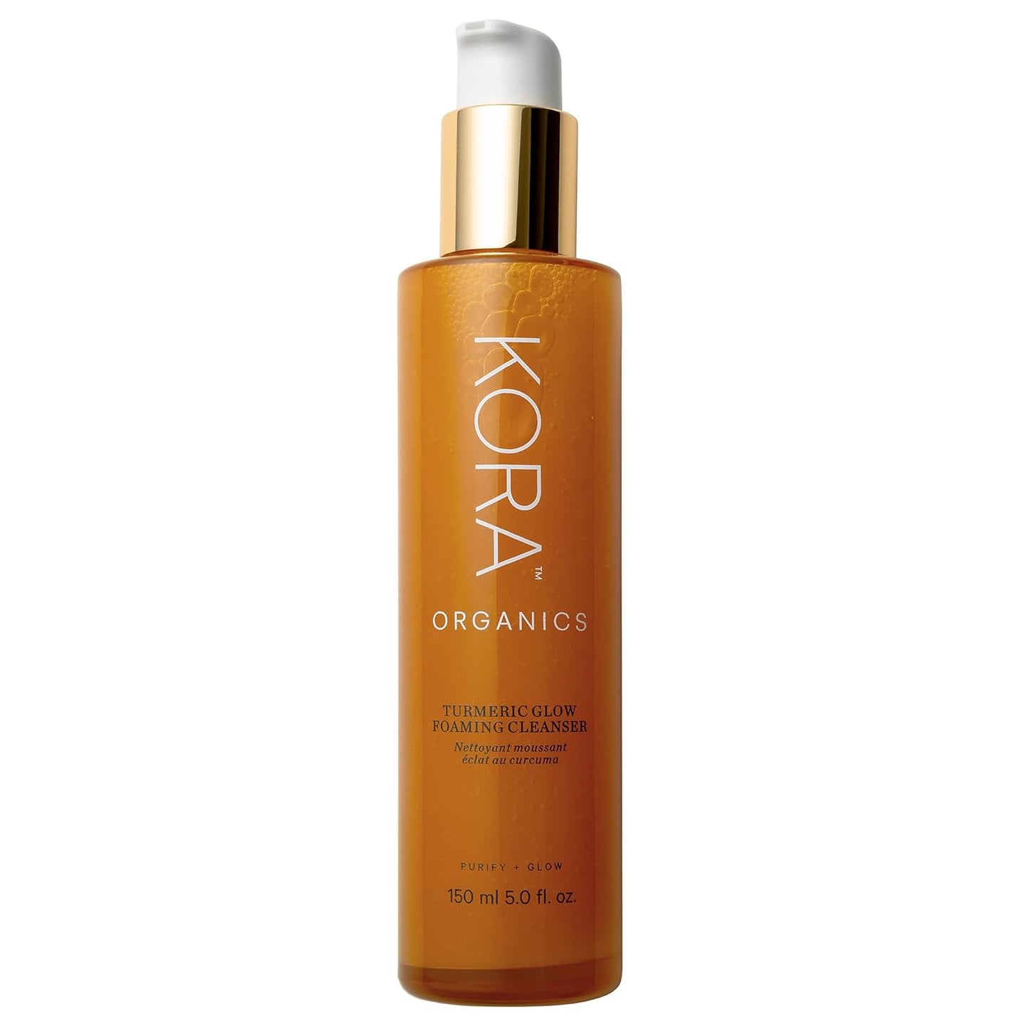 KORA Organics Turmeric Glow Foaming Cleanser for Radiant Skin