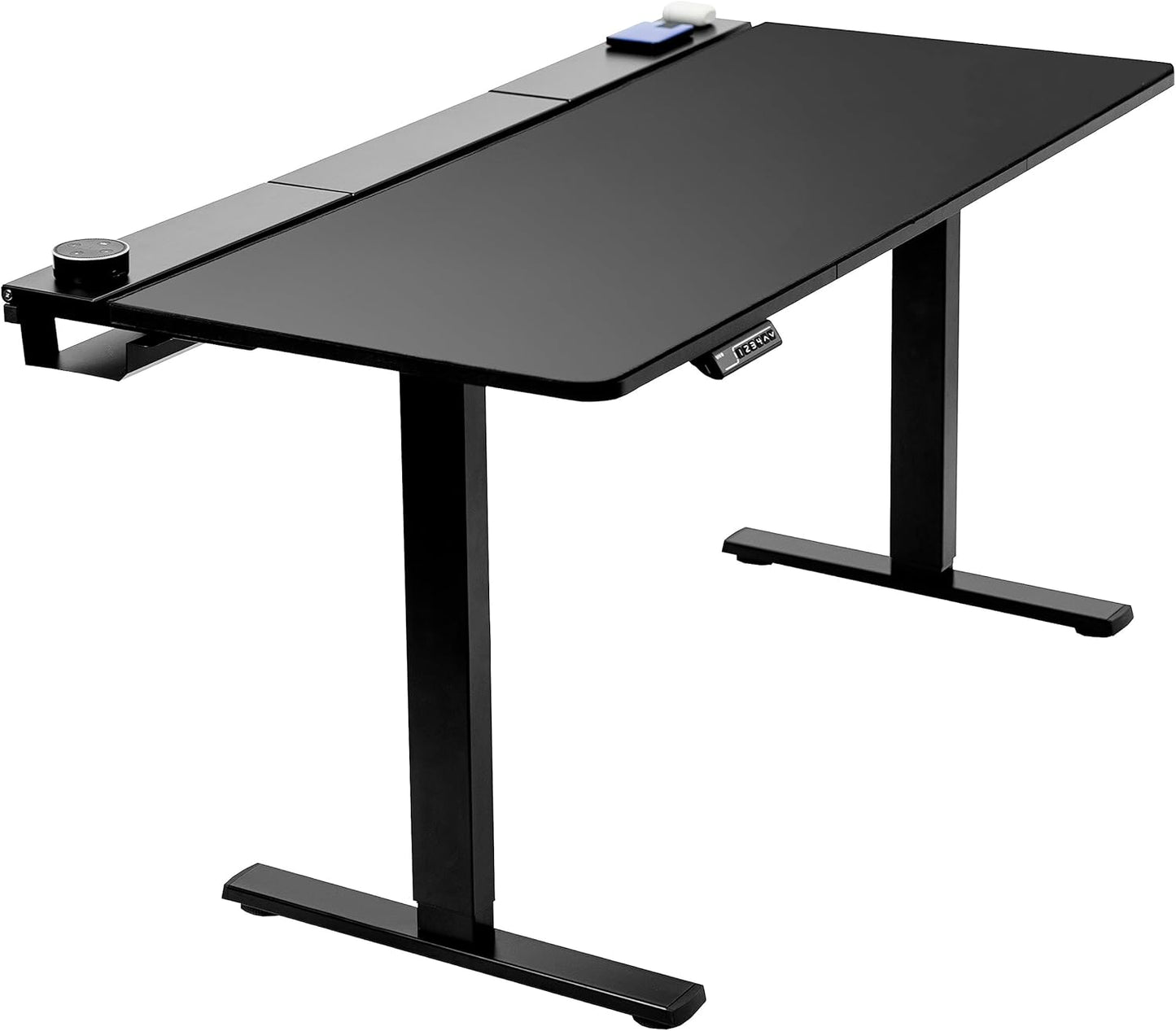 VIVO Electric Standing Desk: Cable Management & Full-Size Mouse Pad!