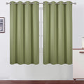 Sage Green Blackout Curtains 66 x 63 in - Thermal Room Darkening