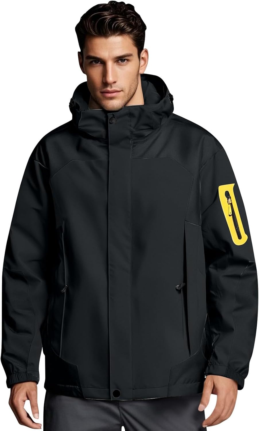Waterproof Hooded Jacket: Windproof & Plus Size