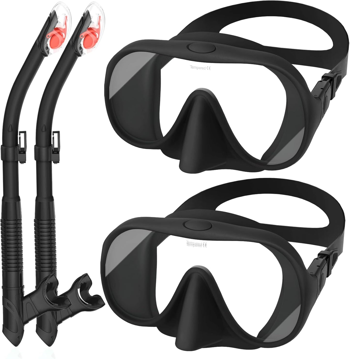 180 Clear View Dry Snorkel Set - Fog-Free Diving!