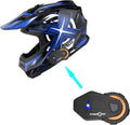 Motocross Helmet for Adults Sonic Blue - Lightweight Racing Style