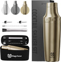 30oz Gold Hybrid Cocktail Shaker Set - Vacuum Insulated Martini Shaker