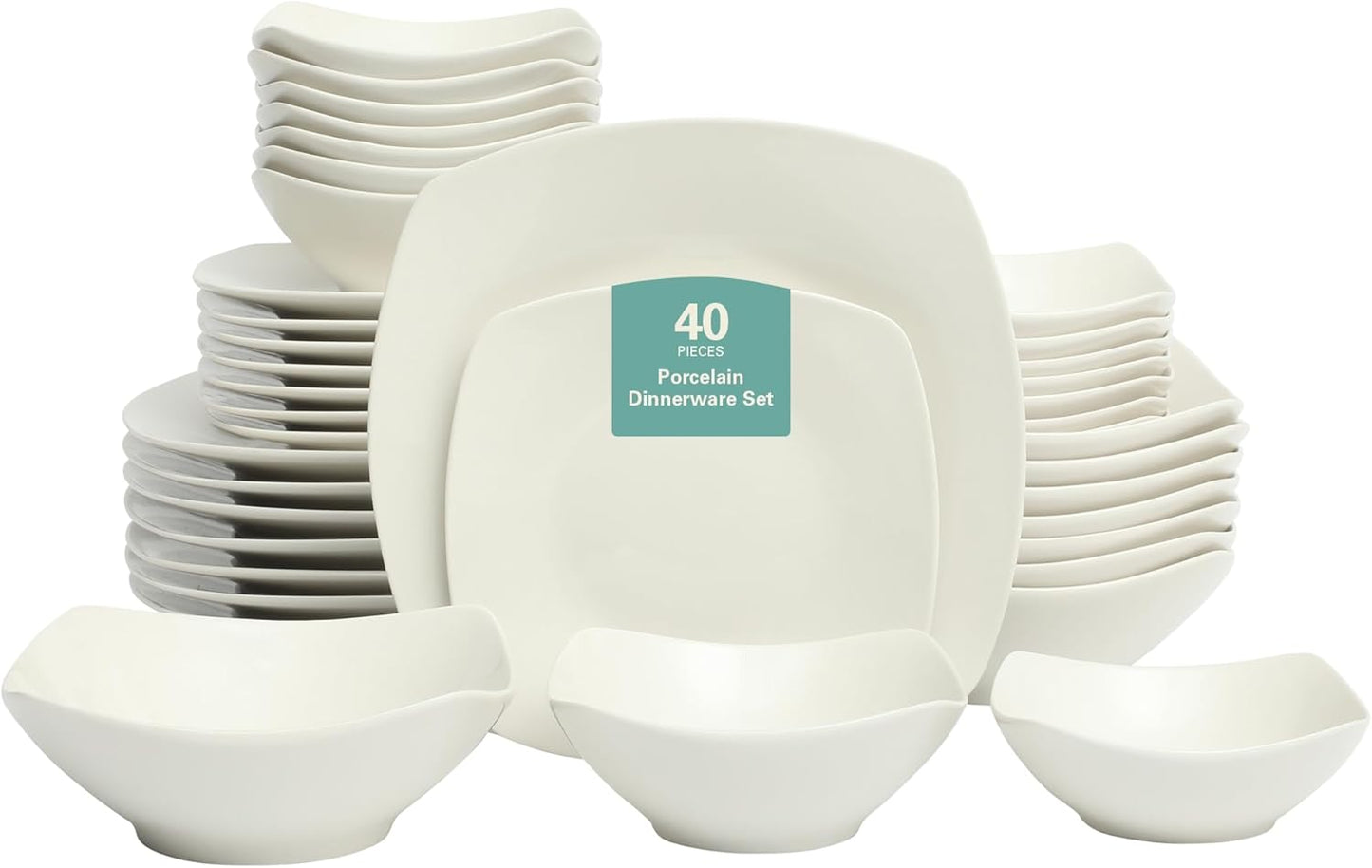 Gibson Home Brentwood 40-Piece Dinnerware Set for Modern Dining