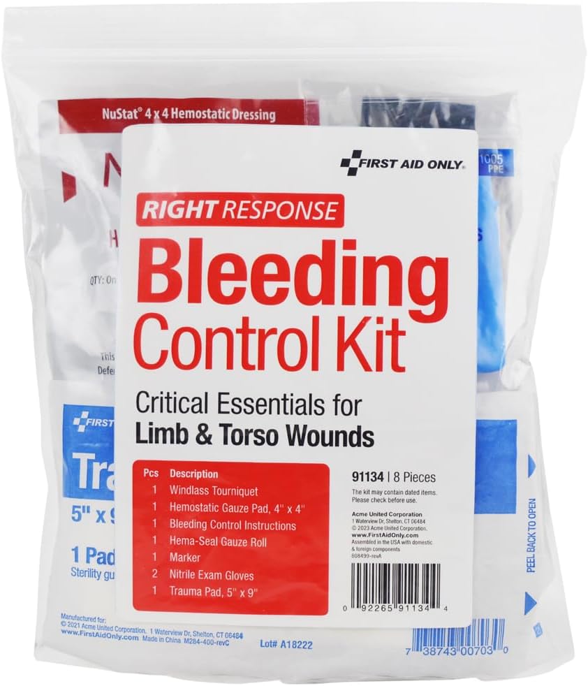 Critical Essentials Bleeding Control Kit for Limb & Torso Wounds