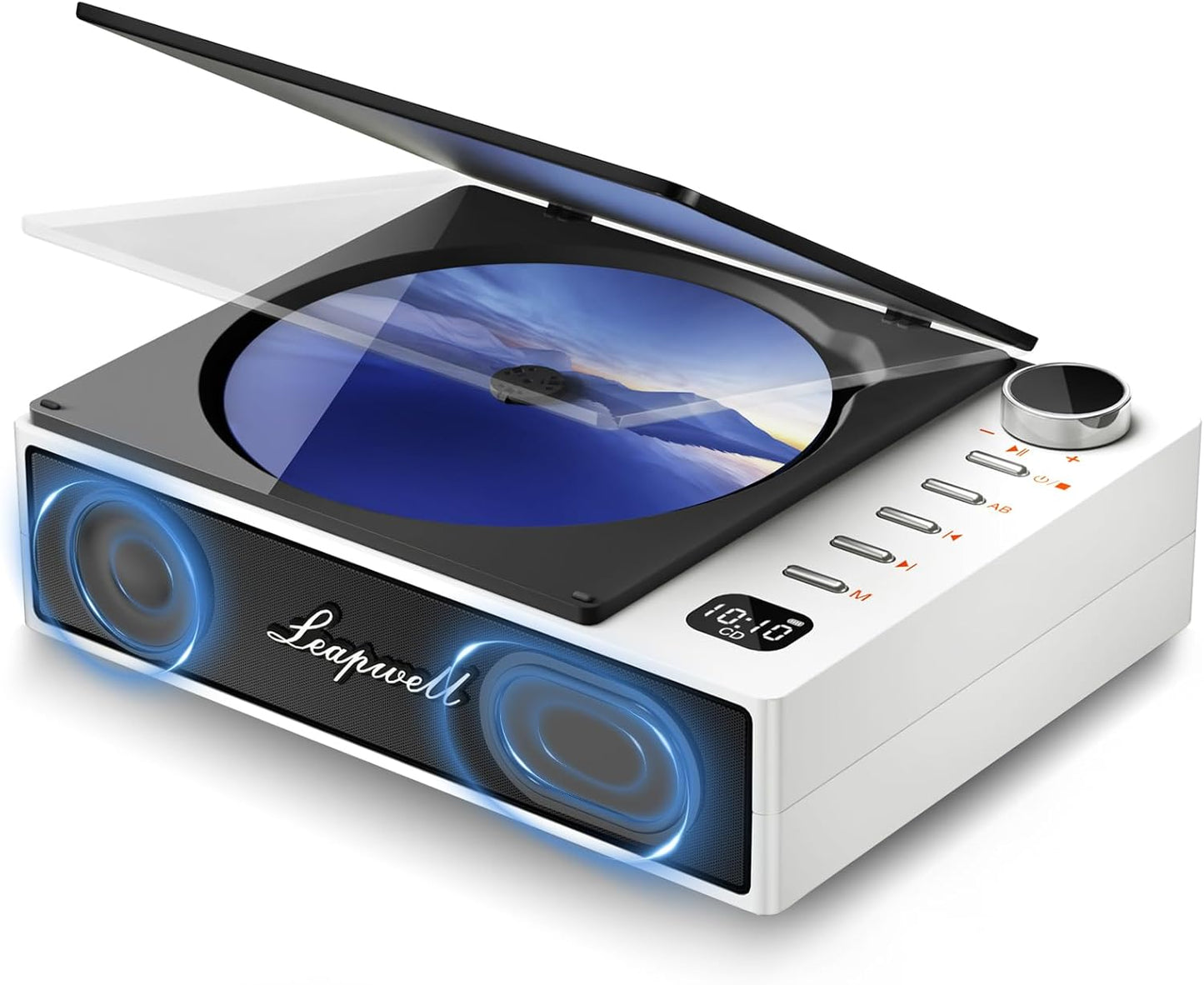 Leapwell Portable CD Player with Bluetooth and Rechargeable Battery