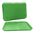 12 Green Dental Autoclavable Plastic Instrument Set Up Flat Trays