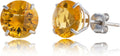 10k Gold 8mm Round Birthstone Stud Earrings for Women - Quality Style