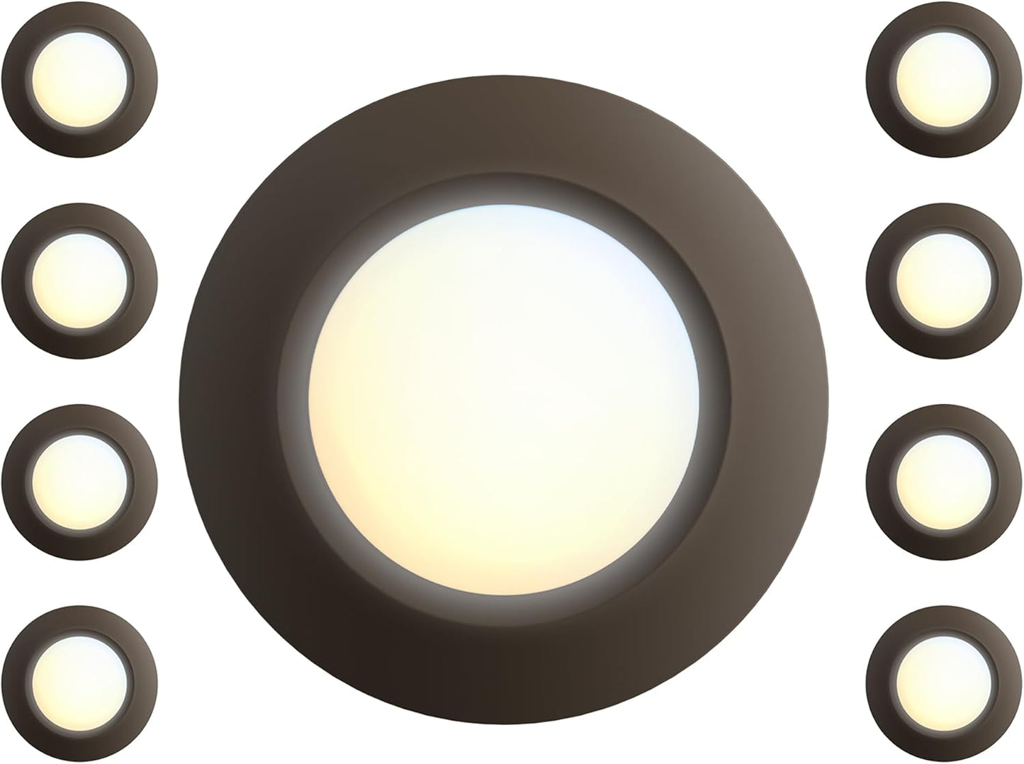 6 Inch LED Low Profile Disk Light with 5CCT Selectable Options