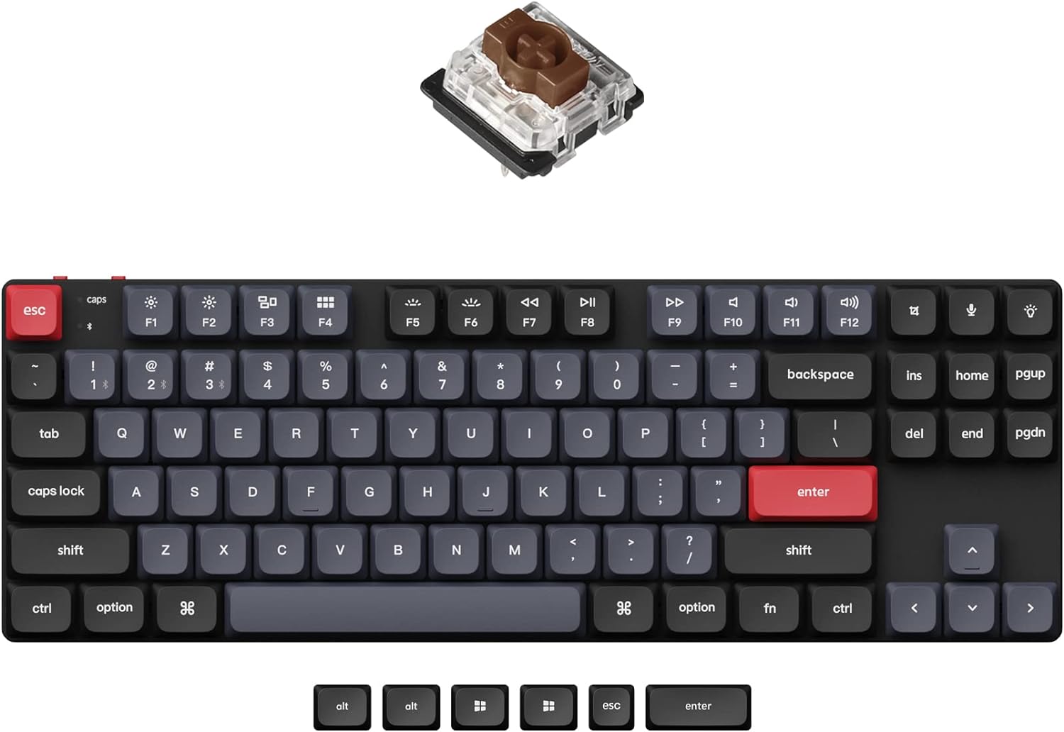 Keychron K1 Pro Ultra-Slim Low-Profile Mechanical Keyboard