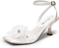 DREAM PAIRS Women's Flower Wedding Heels for Elegant Occasions