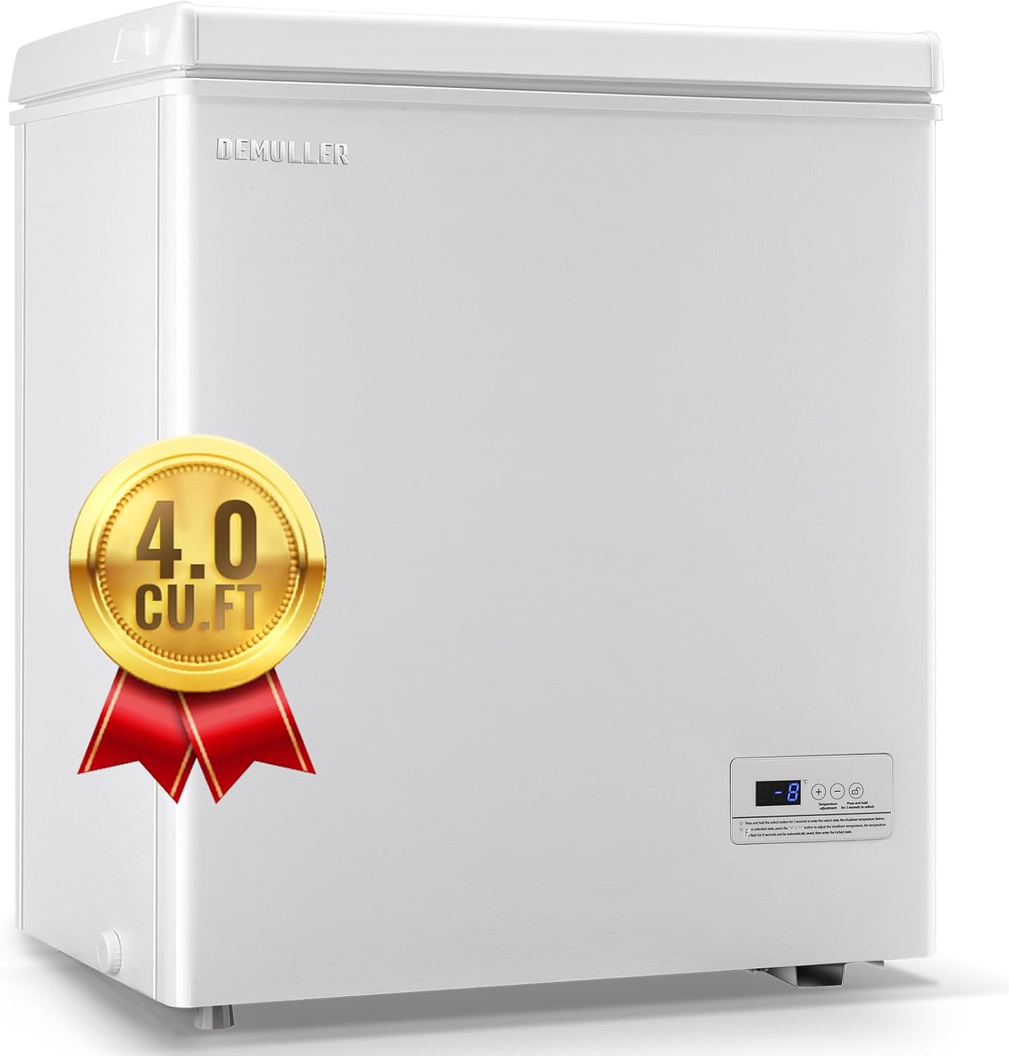 DEMUller Deep Freezer with Electronic Control for Compact Spaces