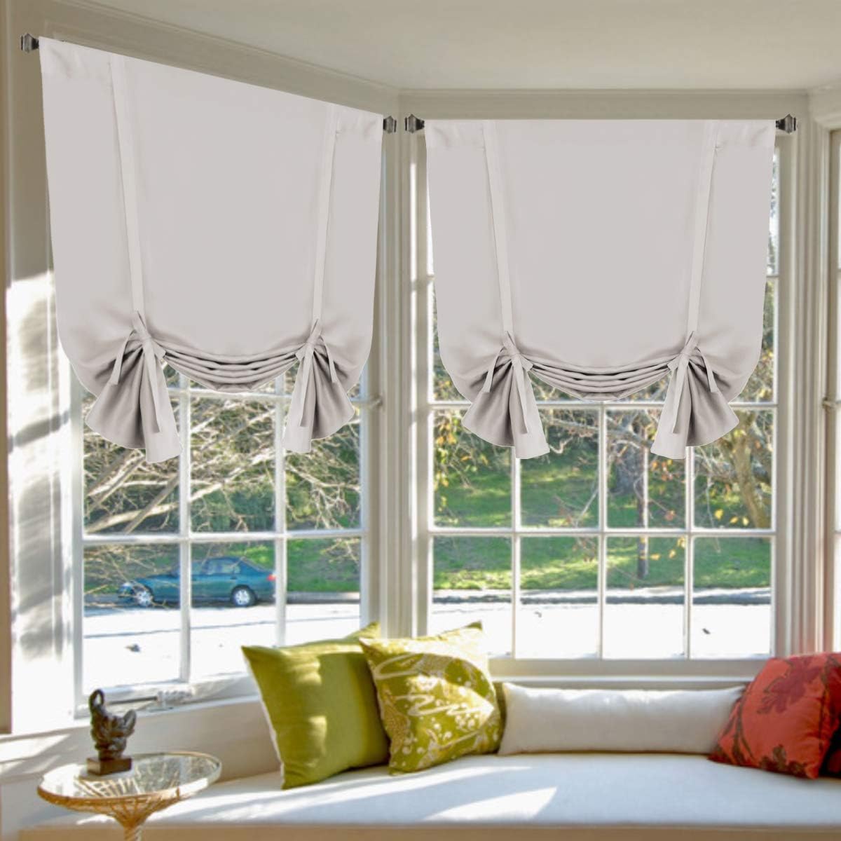 H.VERSAILTEX Thermal Insulated Tie Up Window Curtain Panels