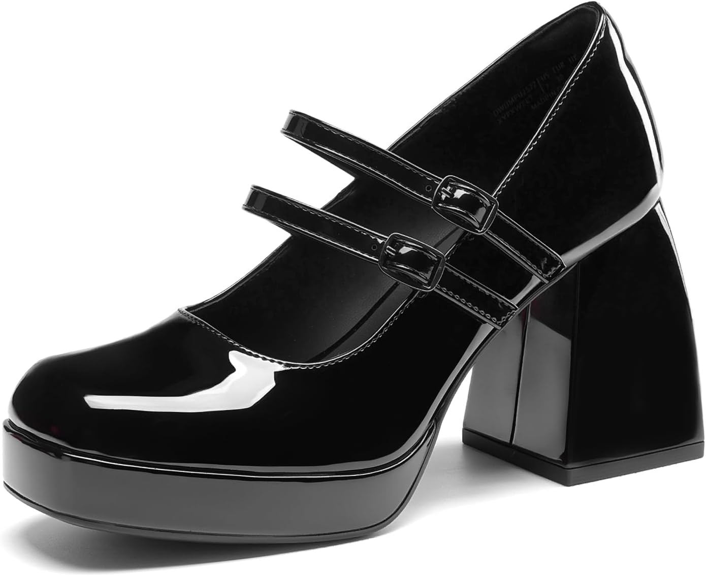 DREAM PAIRS Women's Platform Mary Jane High Chunky Heels