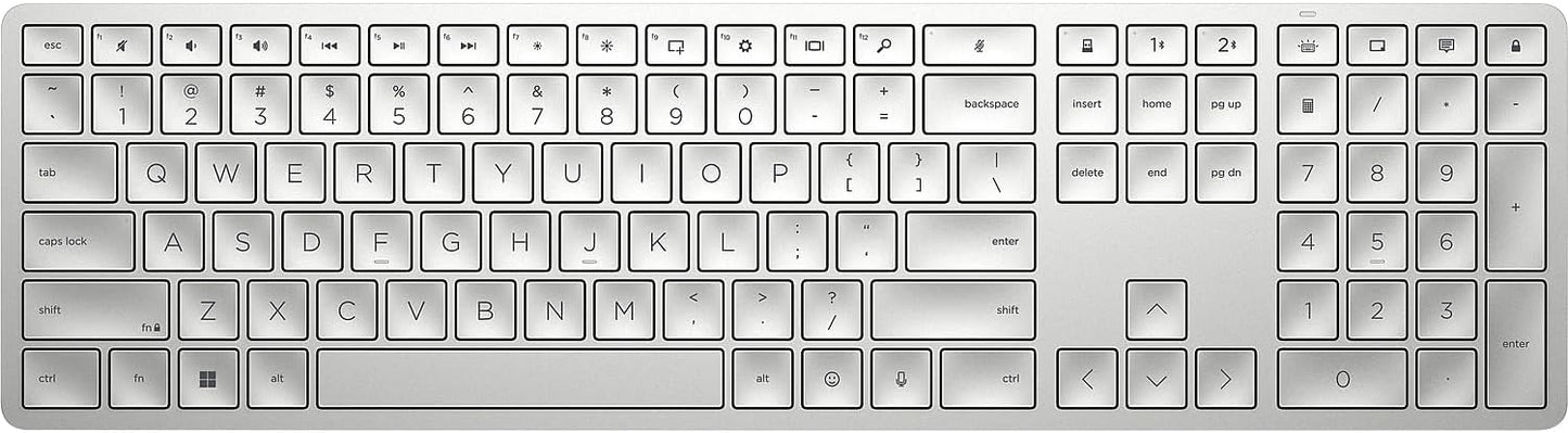 HP 970 Programmable Wireless Keyboard with Multi-Device Support