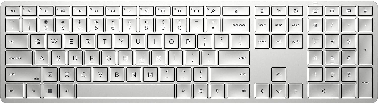 HP 970 Programmable Wireless Keyboard with Multi-Device Support