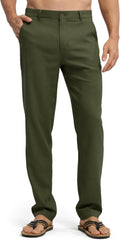 Willit Men's Linen Pants Casual Linen Dress Pants - Lightweight Cotton