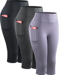 Tummy Control High Waist Capri Leggings - Comfortable Support