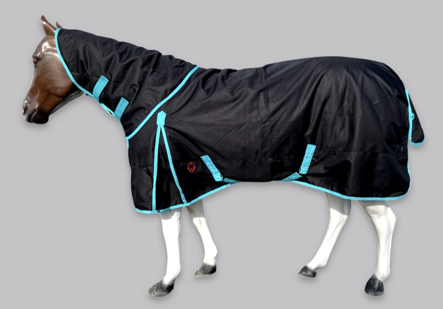 Horse RAIN Sheet with Neck Cover - 1200 Denier Waterproof Design