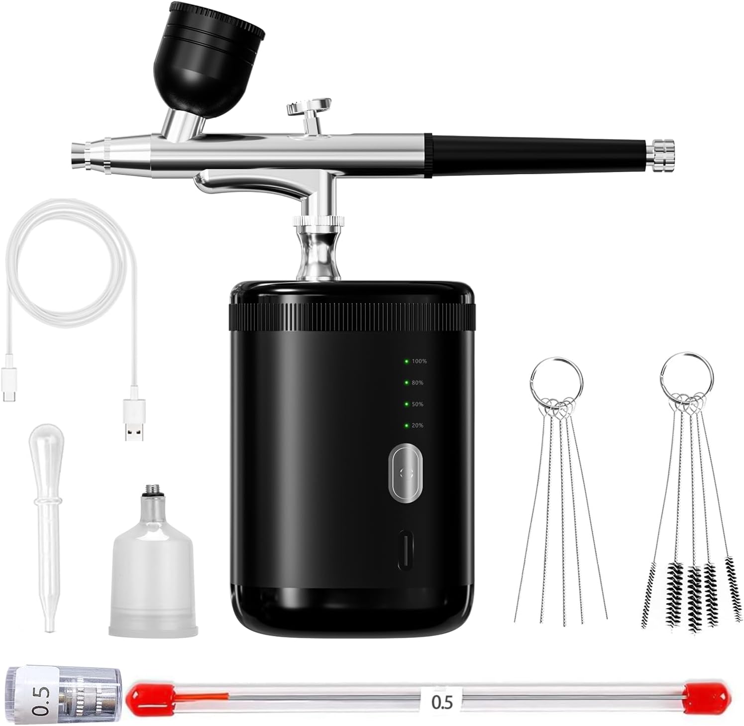 Handheld Airbrush Kit for Creative Painting and Nail Art