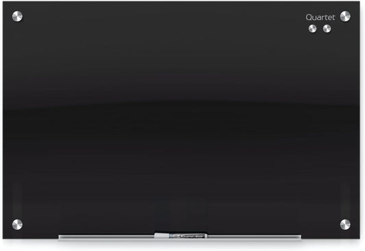 Quartet Magnetic Dry Erase Board, 36in x 24in Glass Whiteboard