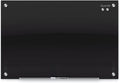 Quartet Glass Whiteboard 48 x 36 Black Surface - Frameless Modern