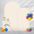 Arch Backdrop Cover 7.2ft & 6ft Stretchy Spandex Set - Clean Wedding
