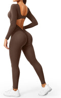 YEOREO Long Sleeve Jumpsuits for Women - Stylish Workout Romper