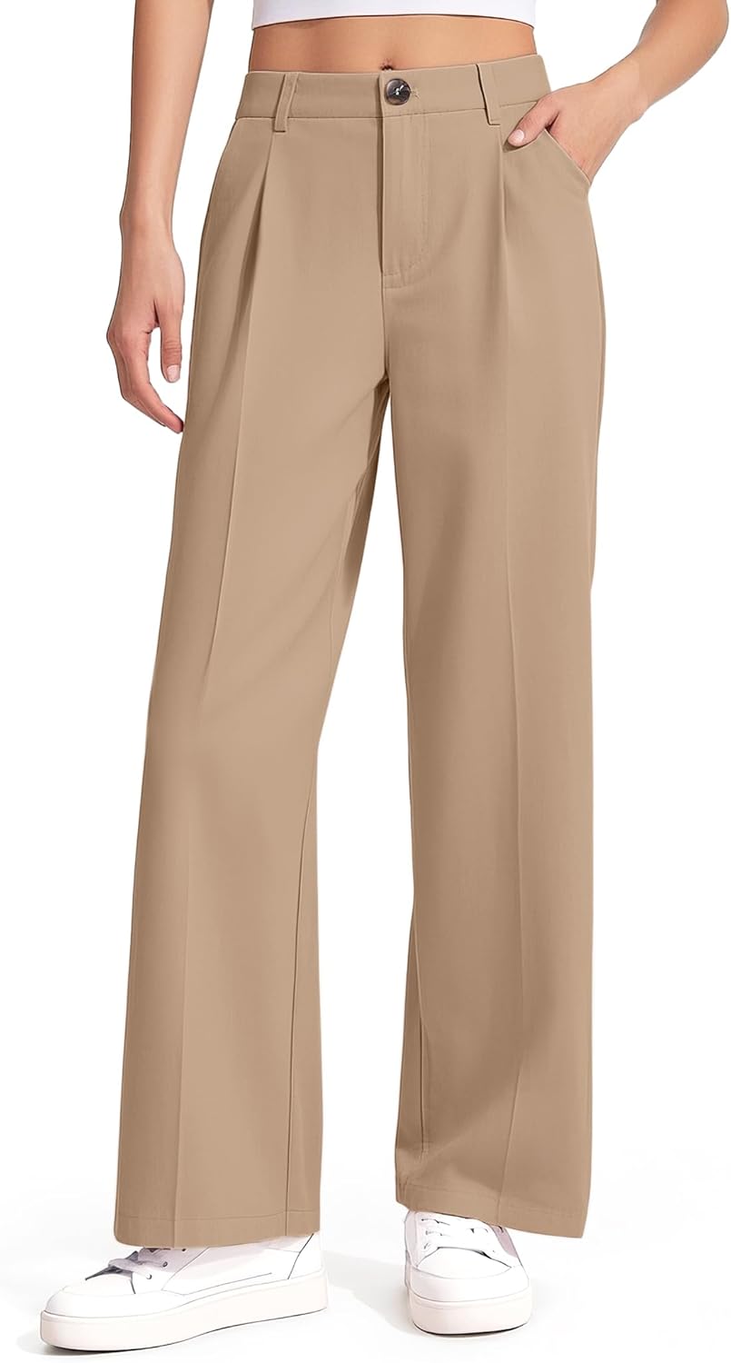 Girls Dress Pants Wide Leg Uniform Pants for Stylish Comfort