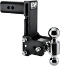 Tow & Stow Adjustable Trailer Hitch Ball Mount - 7in Drop