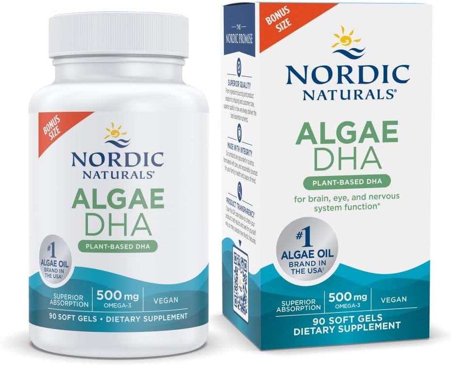 Nordic Naturals Algae DHA Soft Gels for Brain and Eye Health