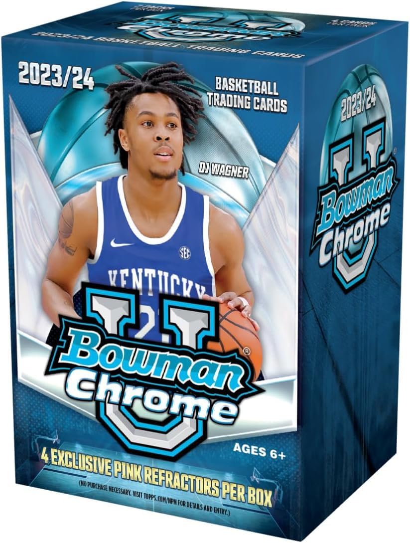 2023/24 Bowman Chrome University Basketball Value Box Review