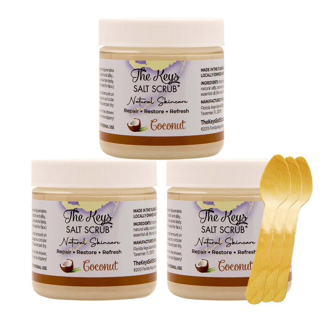 The Keys Salt Scrub - Exfoliating Coconut Body Scrub for Smooth Skin