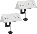 Nightstand Edge Mount Power Strip with USB-C Ports for Fast Charging