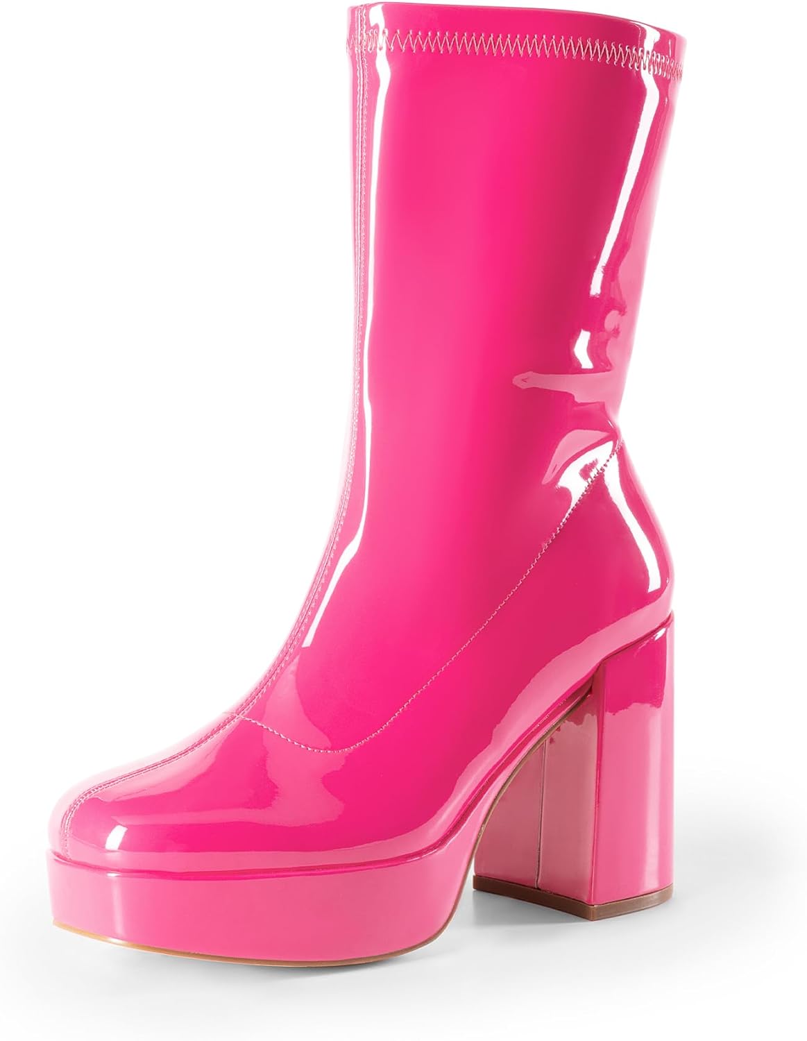 DREAM PAIRS Women's Mid Calf Gogo Boots for Trendy Style