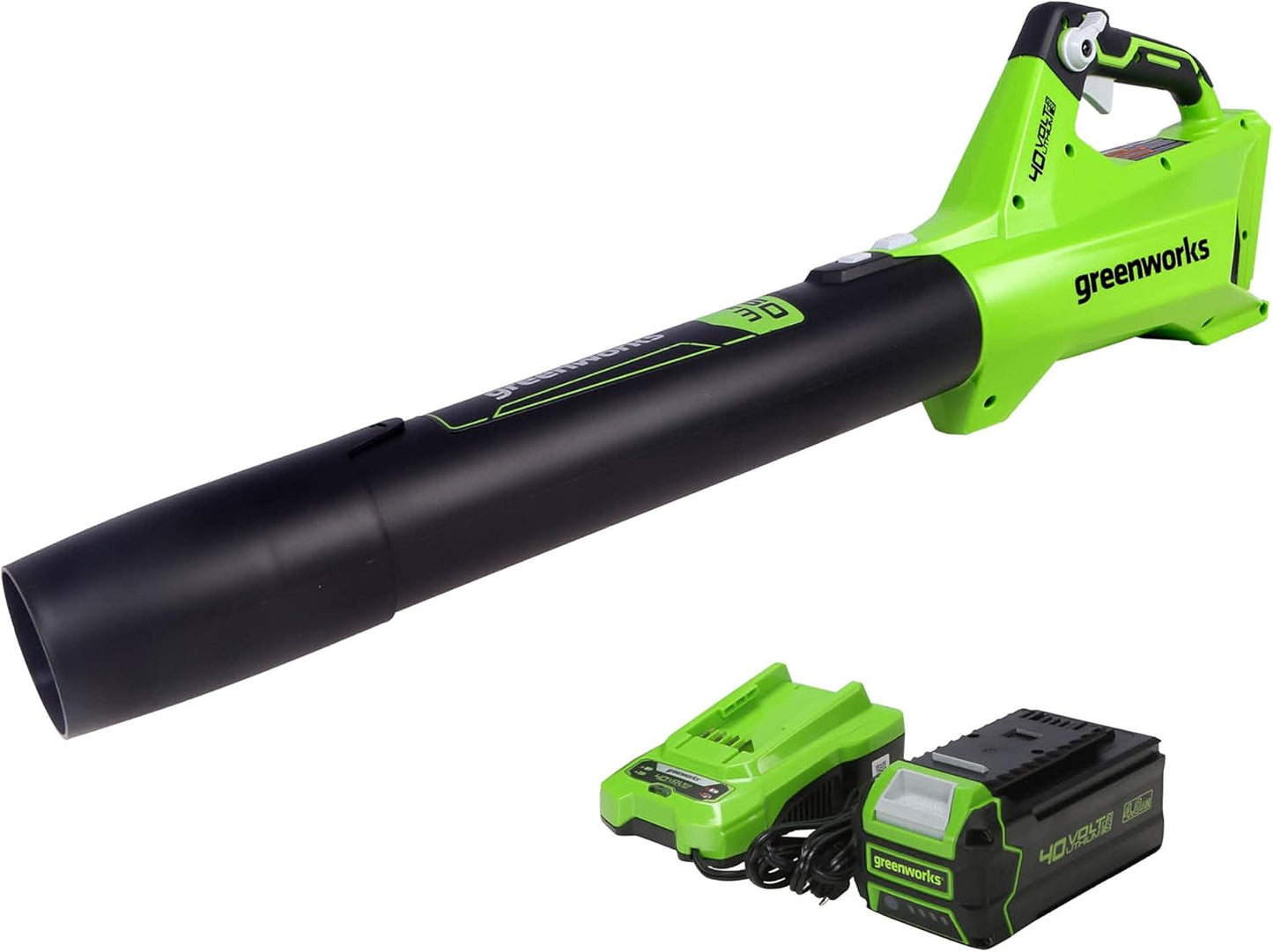 Greenworks 40V Cordless Axial Leaf Blower for Efficient Clearing