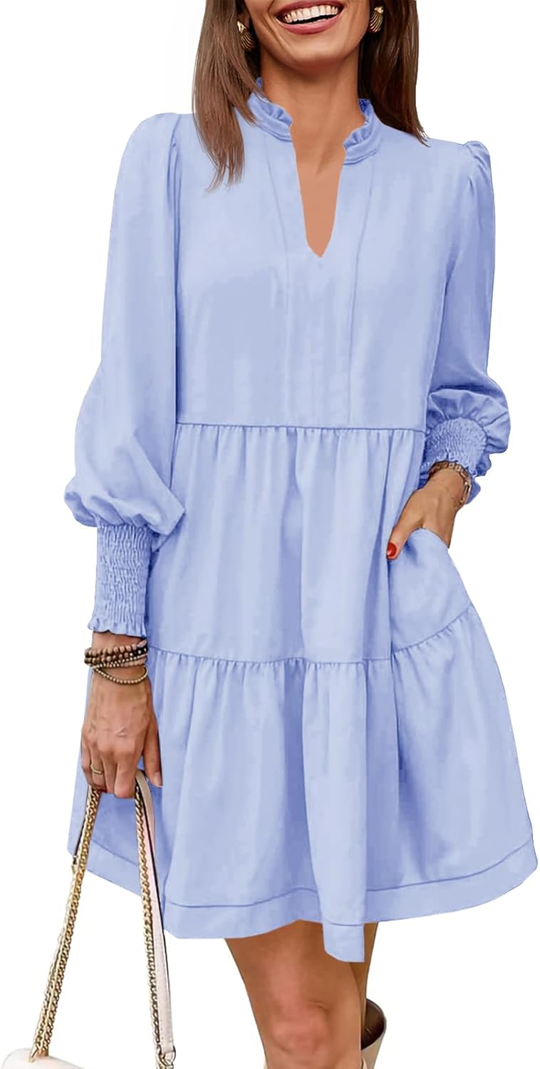 Imily Bela Womens Fall Long Sleeve Tunic Dress for All Occasions