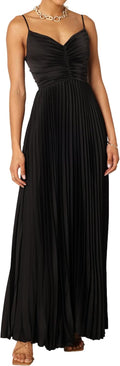 Women's Summer Pleated Dress with Floral Print for Elegance